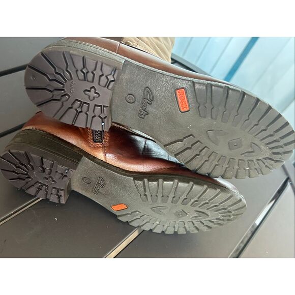 Clarks Neeve Ella Gotetex Knee Hogh Brown Riding  Boots 5 - Picture 14 of 16